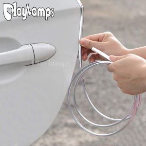 1/5/10M Chrome Car Door Protector U Type Universal Car Door Edge Guards Strip Rubber Moulding Sealing Scratch Protector Strip for Auto