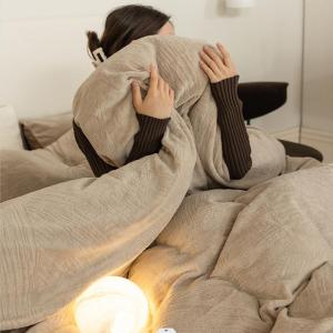 Luxury Soft Milk Velvet Four-Piece Set Double-sided Fleece