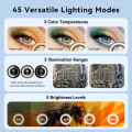 APEXEL 10-20X Zoom Macro Lens HD Micro Phone Camera Lenses with LED Fill Light for iPhone Samsung all Smartphones Eyelash Macro. 