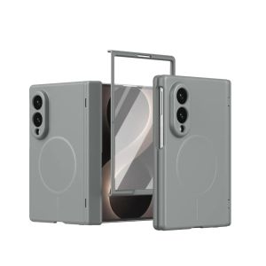 for Magsafe Magnetic Shockproof Hard PC Phone Case For Samsung Galaxy Z Fold Ultra 8 7 6 5 4 3 Front Tempered Glass Film Cover