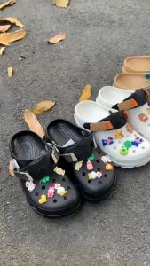 Dép Cross All Terrain Clog Ver 2 thiết kế nhựa phối quai vải đúc nguyên đôi nhẹ bền đế cao 3cm đúc nguyên đôi nhẹ bền. Giày sục Cross All Terrain bít đầu chống hôi chân - Tặng 10 JIB KimnganSG