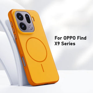 For OPPO Find X9 Pro Case Magnetic Charge Double Color Matte PC +TPU Skin Feel Back Cover with Metal Button for Find X9 Funda