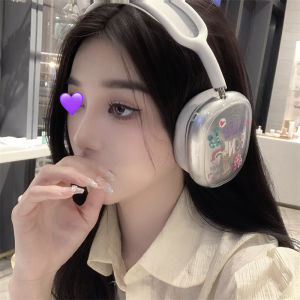Ultra-Thin Protective Case for Apple AirPods Max Wireless Bluetooth Headset Cover Full Body TPU Soft Shell Cute Decorative High Transparent Dustproof