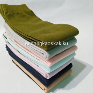 Kaos kaki muslimah dark chocolate jempol panjang tapak hitam