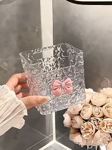 Hộp Đựng Đồ Dán Tường Trong Suốt Kèm Charm Nơ Đáng Yêu Kệ Decor Phòng Tắm Thiết Kế Nhỏ Gọn Chịu Lực Không Cần Khoan