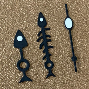 Steel Fish Bone Needles Watch Hands Pointer Green Luminous Replacement Modified Part For NH35/NH36/4R/7S Movement Accessories