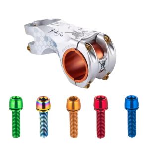 M5x18mm Bike Stem Bolts (6pcs) - Hex Socket Cap Screws for MTB/Road Cycling Handlebar Fastener Stainless Steel