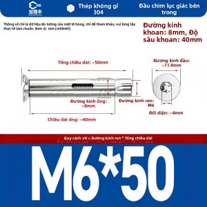 Bulong Mở Rộng Inox 304