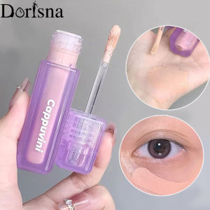 Dorisna Creamy Liquid Concealer Salmon Corrector for Dark Circles Long-Lasting Waterproof Facial Brightening
