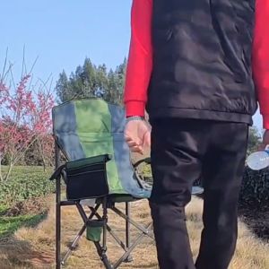 High-Back Foldable Outdoor Chair 200kg Capacity Breathable Mesh Durable Nylon/Metal Frame3 Color