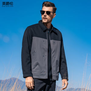 Enjeolon | Spring New Arrivals Twill Texture Collared Jacket Light Business Casual