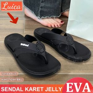 Sandal Jepit Wanita Murah Casual Motif Terbaru Lucu Empuk EVA Sendal Jelly Wanita Ootd Fashion Cewek Platform Tebal Kekinian Premium