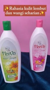 HARVA Whitening Body Lotion (Green) - 600ML | Handbody Pemutih Pencerah Kulit