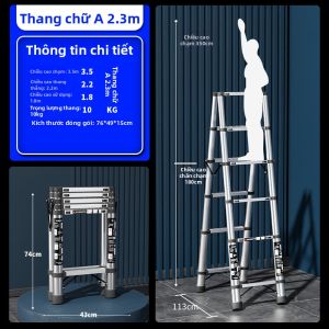 MOLORE | Thang Nhôm Gấp Đỡ Nâng Cao Có Thể Mở Rộng