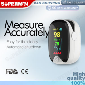 SUPERMAN Oximeter Finger Pulse LED Display Digital Blood Oxygen Saturation Adult Child Pulse Oximeter Finger Original