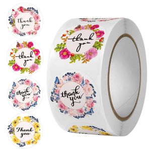 Cuộn 500 decal nhãn dán Thank you
