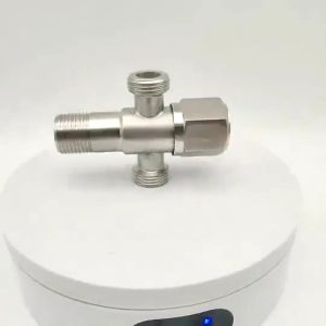 Stainless Steel 304 Two Way Angle Valve  1/2X1/2 double outlet/kitchen bathroom valve