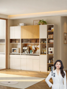 Pashaman | ENF Level Marble Finish Sideboard Cream Style Modular Drawer Combination