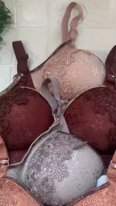 3pcs Paket Hemat BH Bra Brukat Tanpa Kawat Busa Standar Cup Jumbo Size 36 38 40 42 44 46