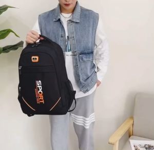 กระเป๋าเป้สะพายหลังผู้ชาย ความจุข 100 น้ำหนัก กระเป๋าหลายชั้น พักผ่อน ท่องเที่ยว แฟชั่น (ชุดเครื่องประดับ 1) คุณภาพ: 600 x 600 ราคา: ฿199