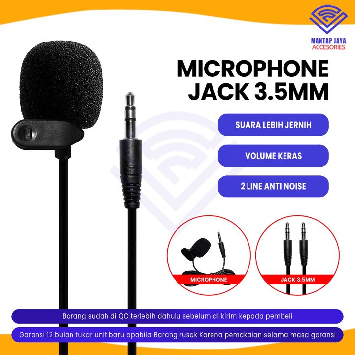 [COD] MICROPHONE MIC CLIP ON HP KONTEN CREATOR / YOUTUBER / VLOGGER ...