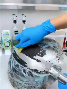 Pot Base Cleaner Pot Rust Stain Remover Kitchen Detergent All Purpose Cleaner oil stain cleaner