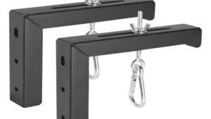 Hot 1 Pair Of L-shaped Wall-mounted Projector Screen Brackets With 6-inch Hooks For Home Theater And Movie Screens.