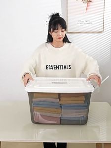 Greenika ลังเก็บของพลาสติกใสใหญ่อเนกประสงค์ มี4ขนาด มีล้อ หูหิ้ว ฝาล็อค จัดระเบียบบ้าน