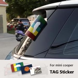 Car Door Tag Stickers For Mini Cooper Universal Car Washing Labels Water Mark Car Team Logo Warning Stickers Customizable
