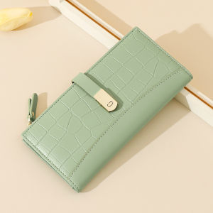 Crocodile Wallet Women Perempuan Purse Dompet Wanita Beg Duit Card Holder Ladies Clutch Bag 钱包女长款薄2024