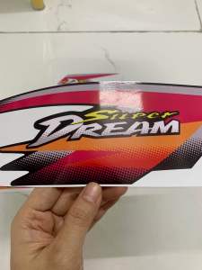 Bộ tem Super Dream 2002 hàng nhập Thái Lan thiết kế chất lượng cao dành trang trí riêng cho dòng xe này tem in lụa màu sắc rất đẹp và bền giá bán cực tốt bán lẻ như bán sỉ