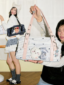 LOLA DESIGN | Student Suitable Daily Commute Stylish Striped Shoulder Bag