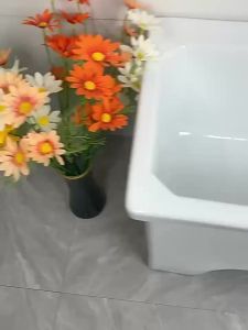Outdoor High-leg Ceramic Large Mop Bucket