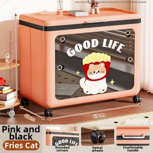Large Capacity Flip-top Access Toy and Clothing Storage Box