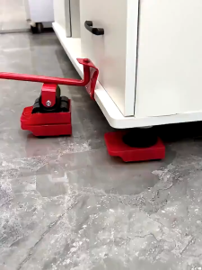 1ชุดเทียบเท่าพลังชาย30คน 5pcs อุปกรณ์ช่วยย้ายของ เสริมการรับน้ำหนัก 1000กก อุปกรณ์ช่วยขนย้ายเฟอร์นิเจอร์ ชุดล้อเลื่อนเสริมแรง ไม่ทำให้พื้นเป็นรอย แม่แรงย้ายตู้ ช่วยยกของหนัก