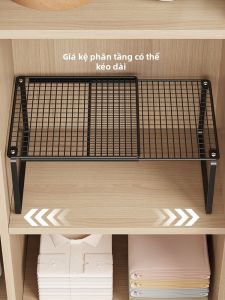 MINGZHIYIFAN | Giá Để Đồ Điều Chỉnh Được Nhiều Tầng Cho Tủ