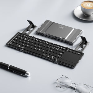 B.O.W | Bluetooth Wireless Folding Keyboard Mouse Set Touchpad Silent Universal