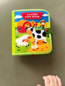 Toddlers Montessori Toys Farm Animal Story Busy Cloth Book Preschool Learning Fine Motor Toys Kids Early Education Felt Book