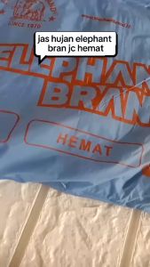 HEMAT JAS HUJAN JAKET CELANA DEWASA PRIA WANITA PVC ELEPHANT BRAND