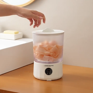 1.5L Mini Washing Machine Wireless Rechargeable Timed Mini Washer Underwear Socks Cleaning Travel Hotel Portable Washing Machine