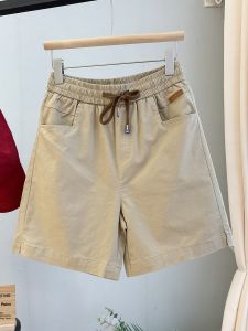 LIYANGANG | New Summer Water Washed Cotton Loose High Waist Casual Shorts