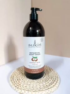 Sữa tắm thảo dược hương dừa Sukin Botanical Body Wash Coconut Bliss Pump chai 1L