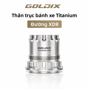 GOLDIX | Thân Bánh Xe Đạp Hợp Kim Titan GOLDIX Ổ Bi TPI Tương Thích Với Các Loại Moay-ơ HG/XD/MS/XDR Dành Cho Phanh Đĩa Bánh Sau 180/310/350/370