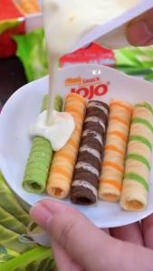 Bánh ống xốp vị lá dứa JoJo 115g - Shop ăn vặt - Bánh xốp - Bánh ăn vặt -  Bánh ống - Bánh ống xốp