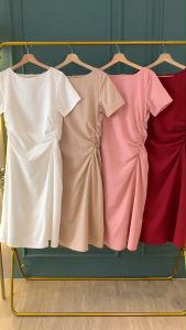 D11633 Aerin Side Pull Midi Dress