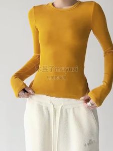 MUYUZI | Skin-friendly Body-slimming Basic T-shirt Long-sleeved Undershirt for Women