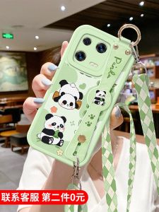 Panda Design Mobile Phone Case for Xiaomi 13 Womens Crossbody Lanyard Protective Shell Anti-Fall Compatible with K60 pro 12S