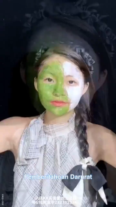 (1 Box=12 Pcs) Anthocyanin Bubble Facial Mask / Masker Gelembung Anthocyanin Yang Mengecilkan Pori-Pori Dan Memutihkan/Masker Untuk Komedo Dan Mencerahkan Wajah Kusam