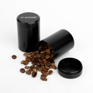 "CF WISDOM Airtight Coffee Bean Canister with Lid Moisture-Proof Storage Jar for Freshness Home Kitchen Coffee Bar Use