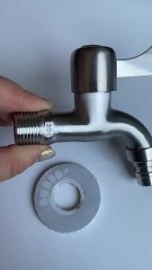Thickened 304 Stainless Steel Water Faucet Single Cold Quick Open